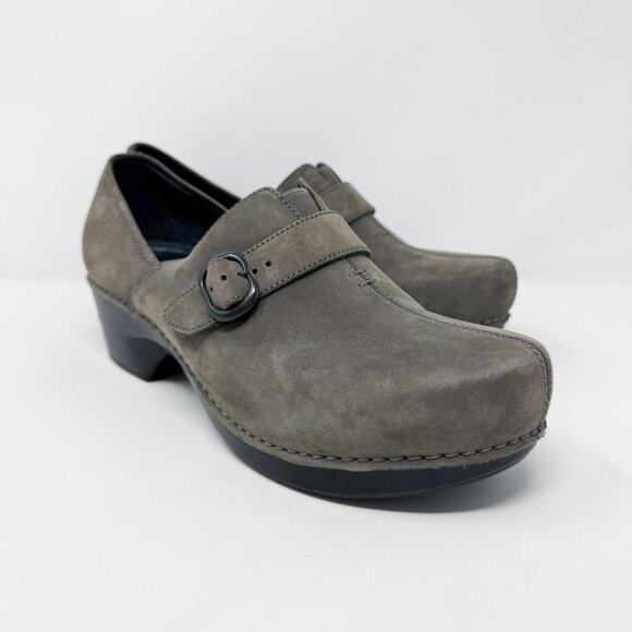 Dansko Gray Suede Closed Back Clogs Comfort Shoes Size EU 41/US Size 10.5-11 EUC - Picture 10 of 10
